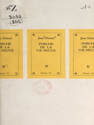 cover image of Porche de la vie neuve